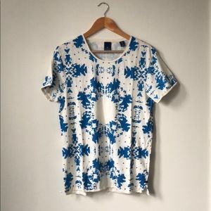 Scotch & Soda Amsterdams Blauw Artwork Tee